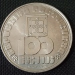 Portugal - 1985 - 100 Escudos - 50 Anos do Falecimento de Fernando PessoaCupro - Níquel, 16.6 g,  33.5 mm.