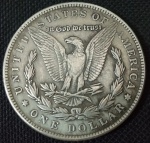 USA - 1901 -1 Dólar - Morgan Dollar - Prata 0.900, 26.73 g,  38.1 mm.