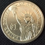 USA - 2008 - 1 Dólar - Presidente dos EUA - Martin Van Buren (1837-1841) - Cobre com revestimento de Latão-Manganês, 8.1 g,  26.5 mm - FC.