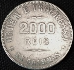 Brasil - 1906 - 2000 Réis - Prata 0.900, 20 g,  32.5 mm.