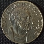 Cidade do Vaticano - 1940 - 10 Centésimos - Alumínio-Bronze, 4.9 g,  22.5 mm - Papa Pio XII.