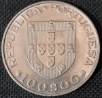 Portugal - 1981 - 100 Escudos - Ano Internacional das Pessoas com Deficiência - Cupro-Níquel, 11g,  33,5mm.