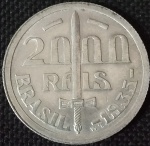 Brasil - 1935 - 2000 Réis - Prata 0.500, 8g,  26.2mm - Duque de Caxias.