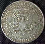 USA - 1964 - 1/2 Dollar - Prata 0.900, 12.5g,  30.6mm - Kennedy.