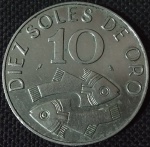 Peru - 1969 - 10 Soles - Cupro-Níquel, 10g,  31mm - MBC.