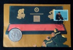 Moeda de Portugal - 200 escudos - 1993 - 36 mm - Série os descobrimentos portugueses: Arte Namban - Na cartela (envelope) com selo e carimbo - EDIÇÃO LIMITADA.