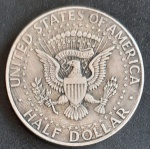 Usa - 1964 - 1/2 Dollar - Prata 0.900, 12.5g,  30.6mm - Kennedy.