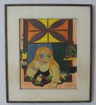 Luis Carlos Figueiredo - Quadro Ost Assinado no Cid e com medidas de 45cm x 37cm (tela) e 64cm x 56cm (moldura).