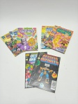 Lote com 7 gibis marvel comics. 3 Guerra infinita, 2 cruzada infinita e 2 desafio infinito. Med. 14x19 cm.