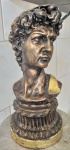 imponente escultura de Pet bronze com figura Romana de Nero medindo 40cm altura por 20cm base