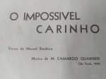PARTITURA DA MUSICA DE M. CAMARGO GUARNIERI DEDICADA E ASSINADA NA DÉCADA DE 30.