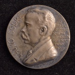 Medalha Comemorativa, Lauro Sodré - O Pará recebe de Alma Aberta o seu Dilecto Filho, Ano 1911, Gravador Rêgo e Berthold, Prata, Peso 15,2 g, Diâmetro 30 mm, Muito Bem Conservada.