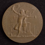 Medalha Comemorativa, Moeda de Paris, Data 1900, Bronze, Flor de Cunho.