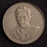 Medalha Comemorativa, Honório Lemos - O Tropeiro da Liberdade, não Datada, Bronze Prateado, Muito Bem Conservada.