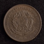 Moeda Brasileira, República, Valor 20 Reis, Ano 1893, Bronze, Soberba.