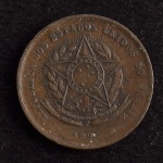 Moeda Brasileira, República, Valor 20 Reis, Ano 1895, Bronze, Soberba.