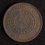 Moeda Brasileira, República, Valor 40 Reis, Ano 1893, Bronze, Muito Bem Conservada/Soberba.