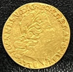 Moeda Estrangeira, PORTUGAL, Reinado de D.João V, Valor 800 Reis, Ano 1730, Ouro, Peso 1,6 g, Diâmetro 16 mm, MBC/Soberba.