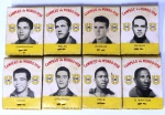 Lote de caixinhas de fósforos antigas da Seleção Campeõs do Mundo - Copa do Mundo de 1958 (contém 8 caixinhas não usadas  e  diferentes)