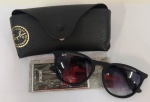 ÓCULOS, ATRIBUIDO ESTILO RAY BAN WAYFARER, COM ESTOJO, NOVO (SEM USO)