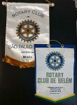 3 Flâmulas do Rotary Club de Belém do Pará