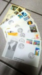 Nove envelopes de 1º dia de Circulação