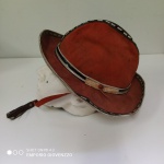 Chapéu Original - Coleção Particular - Austrália-  Chapéu de cavaleiro   -  Em couro - No estado