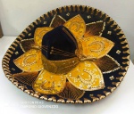 Chapéu Original - Coleção Particular -México - Sombreiro  ricamente trabalhado   -   - No estado