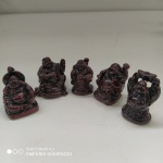 Cinco Mini Sábios Chineses em resina ( netsukes )  - Mede 03 cm cada 