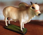 Miniatura de Boi raça BRAFORD   em material sintético - Mede: 30x23 cm 