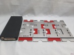 Duplicate Bridge Boards JR oficial alumínio Conjunto F numerado de 21 a 24.