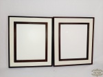 2 Molduras de Porta Retrato em Madeira. Medida: 35 cm x 41 cm e local foto 25 cm x 32 cm