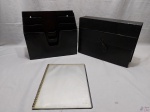 Suporte organizador de papel, pasta organizadora e caderno organizador de papeis. Medindo o suporte organizador 33cm x 29cm x 11cm de profundidade.