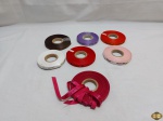 Lote de 7 fitas coloridas para artesanato.