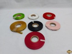 Lote de 7 fitas coloridas para artesanato.