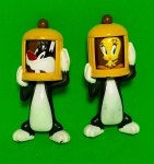Dois Bonecos promocionais for McD's 2012 - Funcional - Representando PIPU e FRAJOLA - Medida de cada: 11 cm de altura.