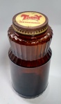 Antiga Embalagem de Vidro âmbar da Marca TODDY - Ano de 1974 - Tampa de metal - Conservado - Medida: 21,8 x 10 cm.