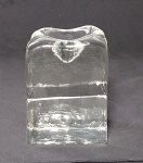 Antigo e Grosso Vidro Molha Dedo - Medida: 6,5 x 5 x 5 cm.