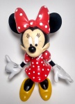Boneca Minnie de Plástico Rígido - Membros articulados - Conforme fotos - Medida: 21,5 x 17 cm.