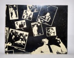 Antigo Quadro com imagens de foto - Retratando o Maestro Tom Jobim com dedicatória e Autógrafo do mesmo - Confeccionado em madeira, fundo em Eucatex - Ano: 1989 Medida: 29 x 23,5 x 1,5 cm.