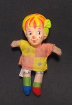 Antiga Bonequinha EMÍLIA da Estrela - Corpinho de pano e cabeça em borracha rígida - Medida: 11,5 x 7,5 cm.