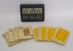 Antigo e raro - 2 baralhos promocionais da empresa Almon Quimica. E estojo promocional da empresa Antunes Freixo - Medida do estojo: 12 x 9 cm.