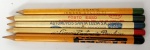 Lote de 5 Antigos Raros e colecionáveis Lápis Representando diferentes Empresas - Anos 50/60 - Medida Maior: 18 cm de comprimento.