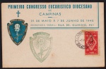 Brasil 1942 - Congresso Eucarístico, envelope com selo e carimbo comemorativo!