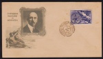 Brasil 1949 - Santos Dumont e Congresso de Aeronáutica. Envelope tipo FDC com selo e carimbo comemorativo!
