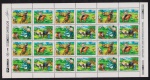 Brasil 1992 - ARBRAFEX, folha completa de 24 selos sem carimbo com goma!