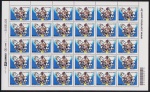 Brasil 2003 - Maria Clara Machado, selo em folha completa de 30 selos sem carimbo com goma!