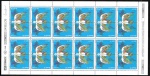 Brasil 1995 - Nações Unidas. Rara folha completa com 24 selos sem carimbo com goma! Folha rara e esgotada em função de sua composição com vários tipos e posições!