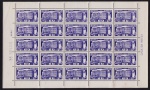 Brasil 1954 - Irmãos Maristas, selo em folha completa de 25 selos sem carimbo com goma!
