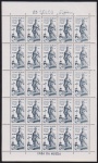 Brasil 1964 - Aleijadinho, selo em folha completa de 25 selos sem carimbo com goma!